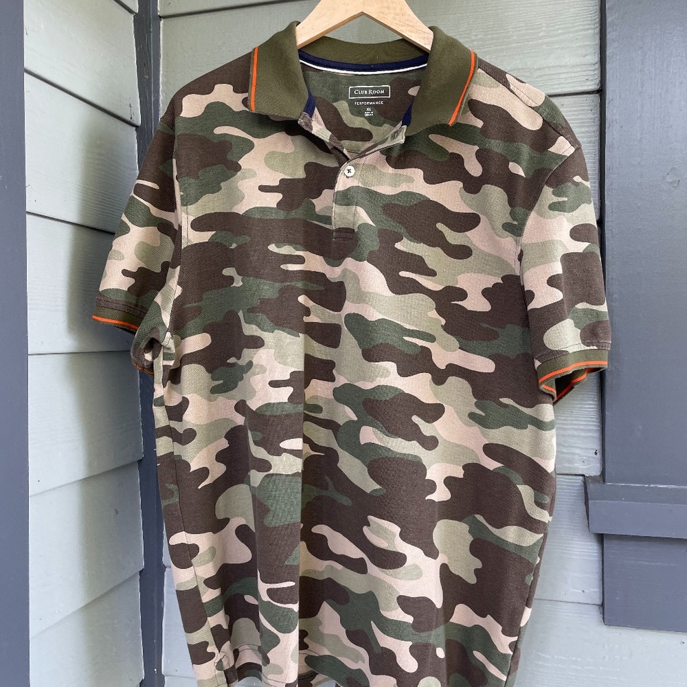 Camouflage Polo Golf Shirt - Size XL
